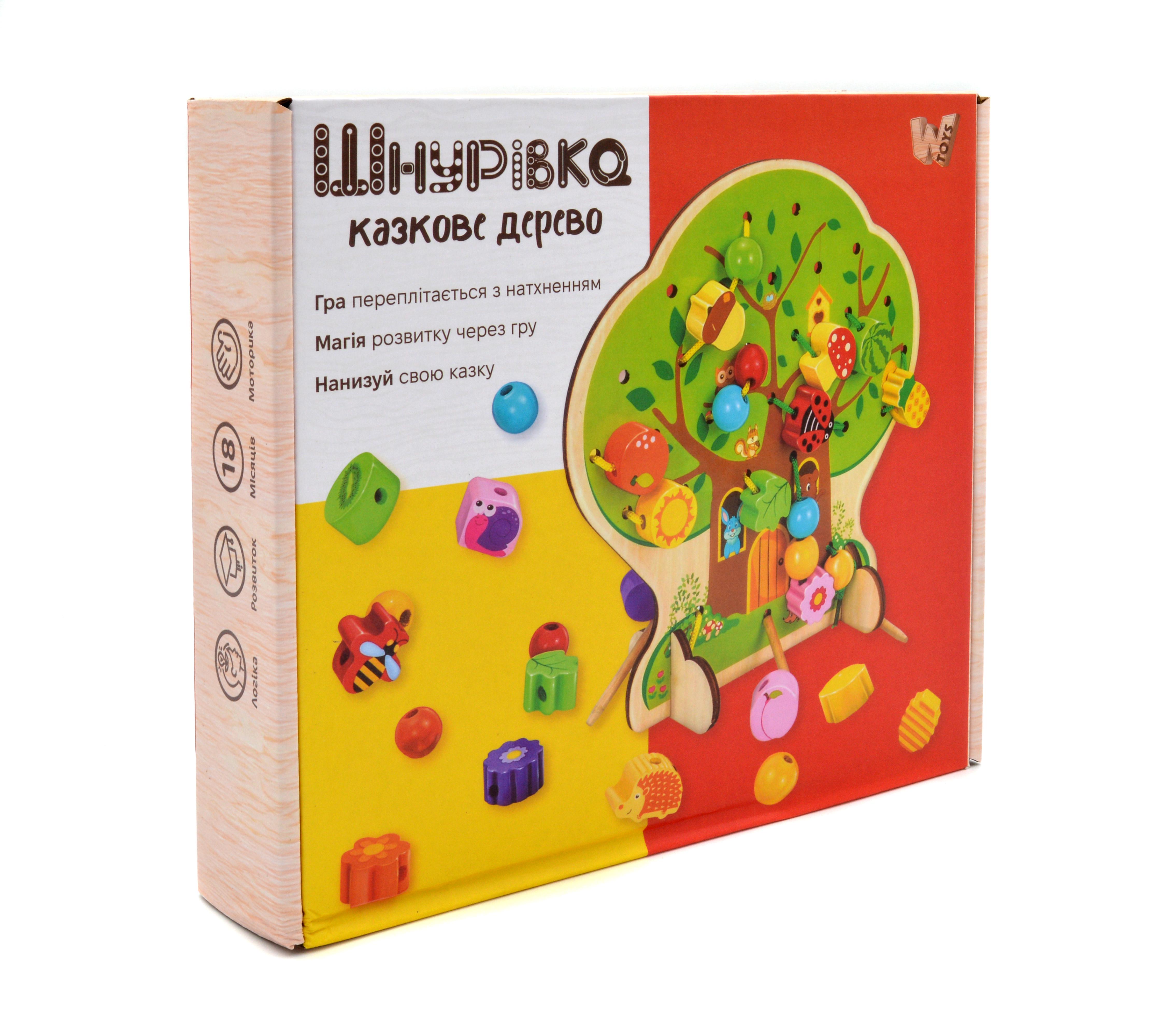 Шнурівка дерев'яна Казкове дерево (43929) - фото 3 Шнурівка дерев'яна Казкове дерево (43929) - фото 3