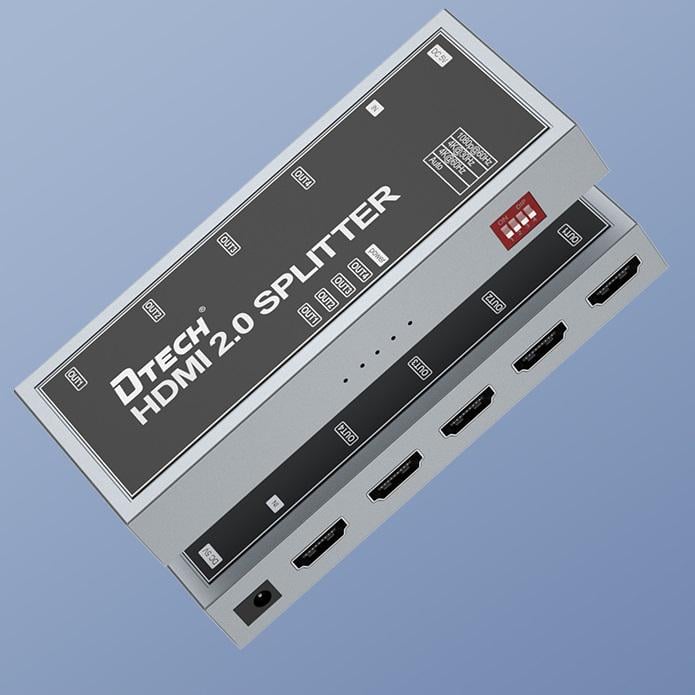 Сплитер Dtech DT-7214 4K HDMI 2.0 1x4 (1480450459)