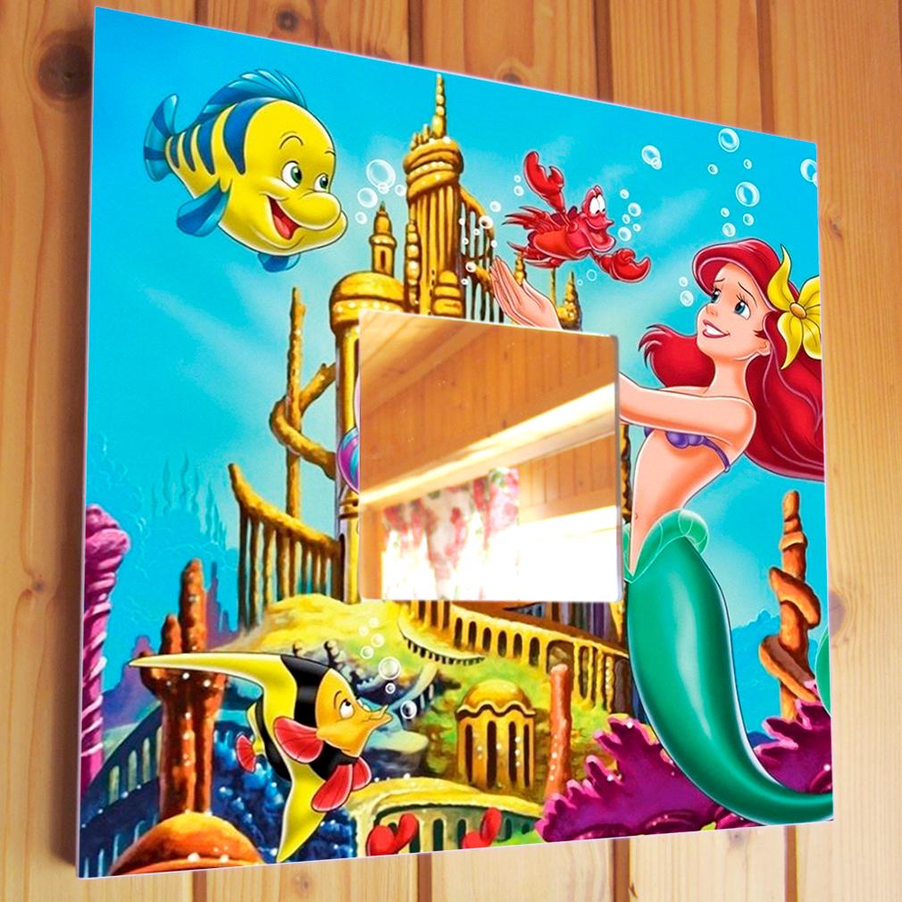 Зеркало декоративное Мультфильм "Русалочка Дисней" 260х260 мм (M03424) Зеркало декоративное Мультфильм "Русалочка Дисней" 260х260 мм (M03424)