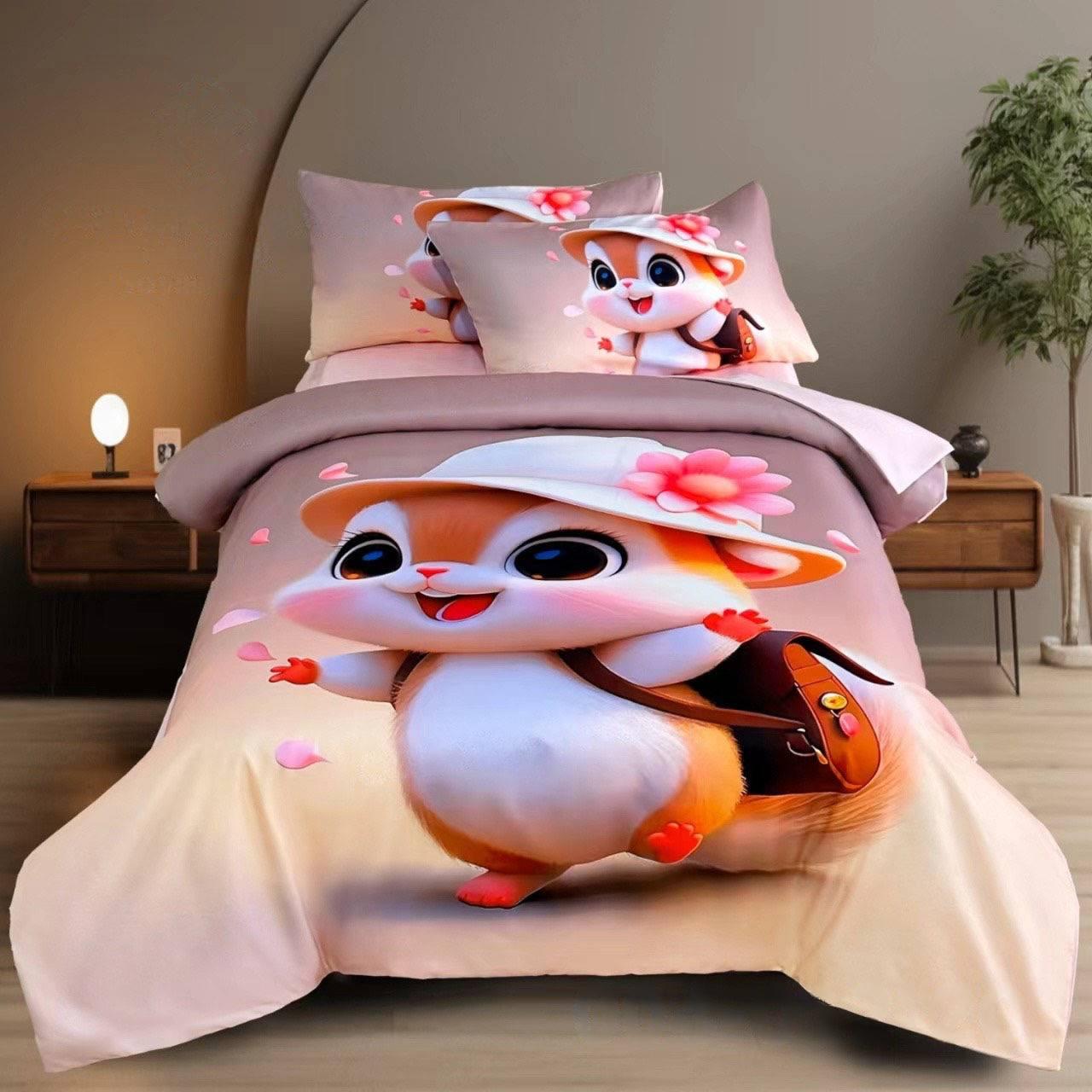 Комплект постільної білизни фланель 50x70 см Рожевий