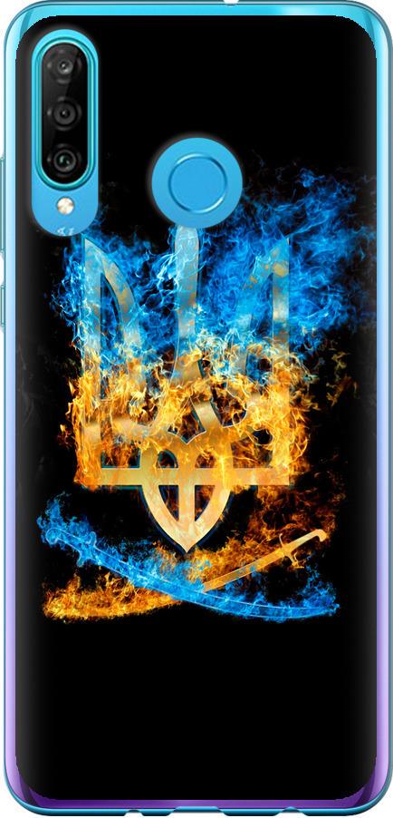 Чехол на Huawei P30 Lite Герб (1635t-1651-42517)