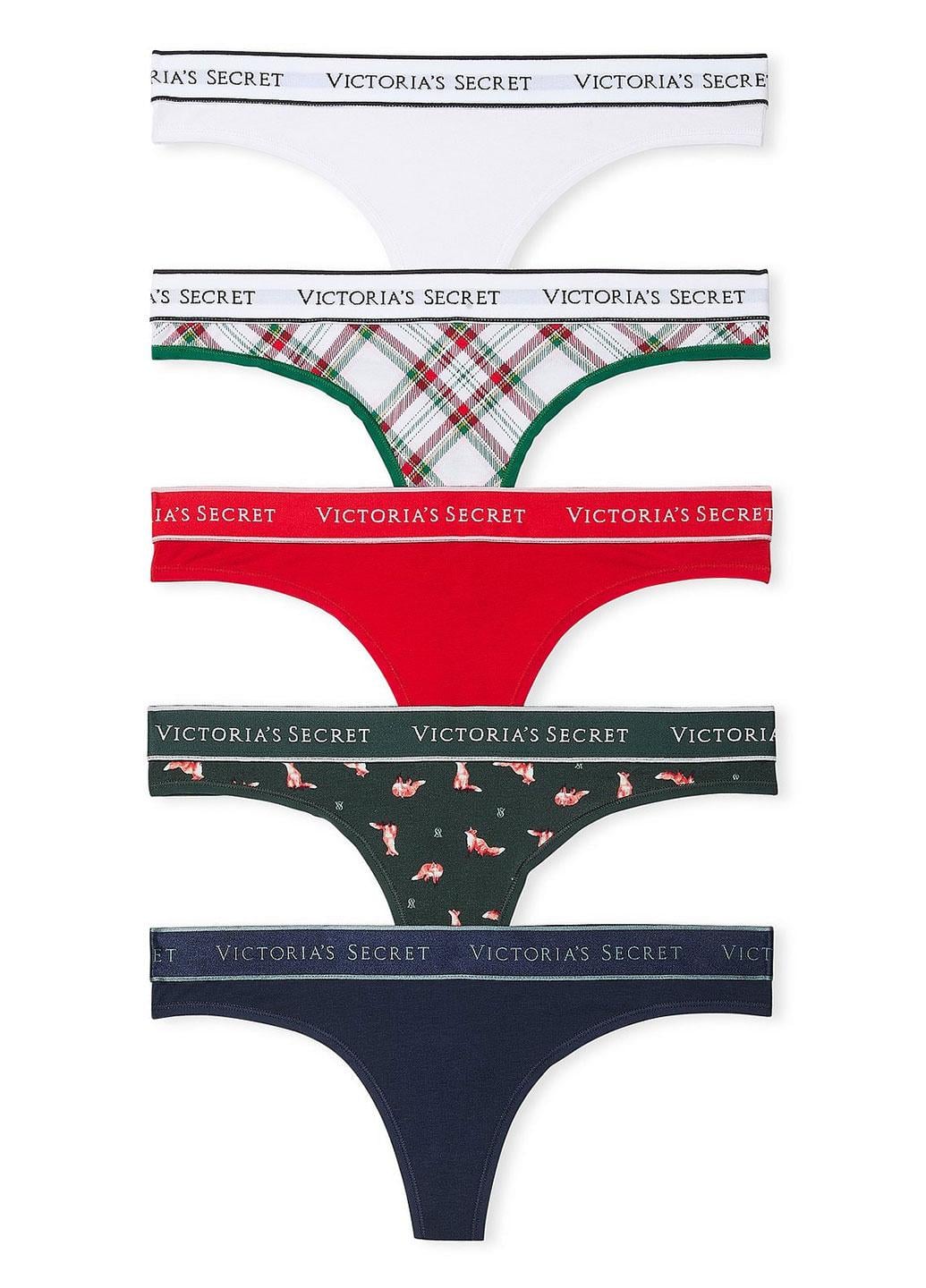 Набор трусиков для женшин Victoria's Secret XL 5 шт. Разноцветный (144000420935QD7XL)