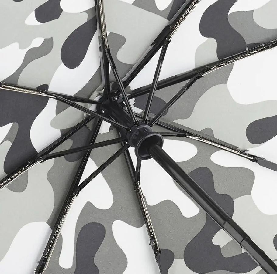 Парасолька-автомат складана Military 8 спиць купол 110 см Black (28587473) - фото 2