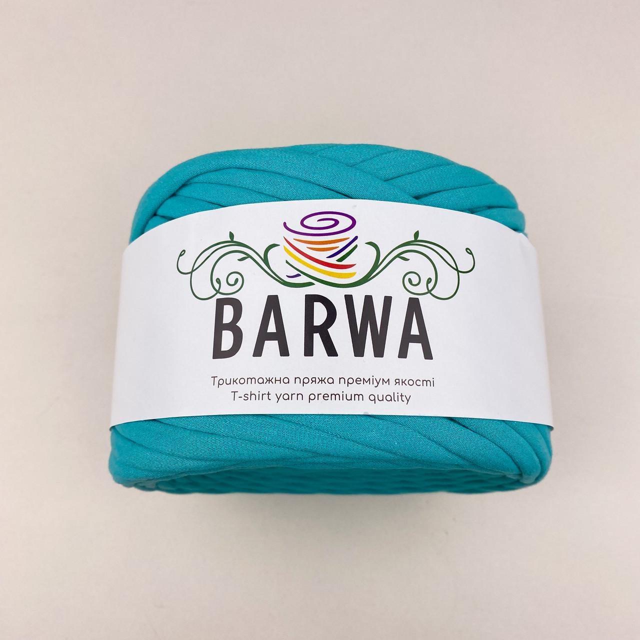 Пряжа трикотажная Barwa плоская Бирюзовый №58 (3017612974) Пряжа трикотажная Barwa плоская Бирюзовый №58 (3017612974)