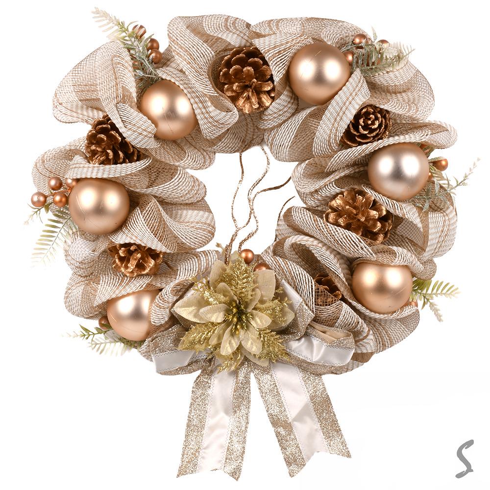 Декор рождественский Венок 40 см (R33918) - фото 4 Декор рождественский Венок 40 см (R33918) - фото 4