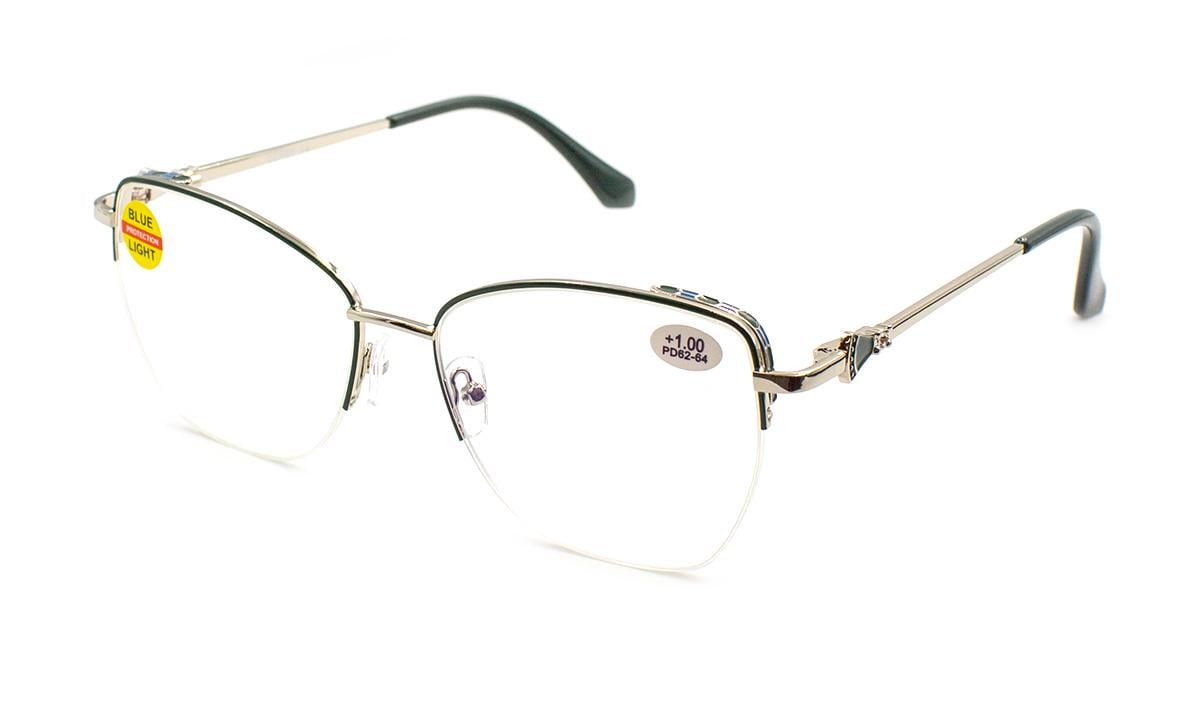 Окуляри для зору в металевій оправі Verse 24017-C3 Blue Blocker -3,00 (392841316)