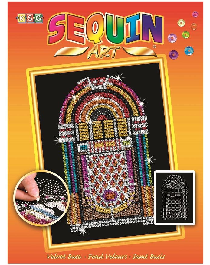 Детская картина из блесток Sequin Art Orange Музыкальный автомат 25х34 см от 8 лет (SA1515)