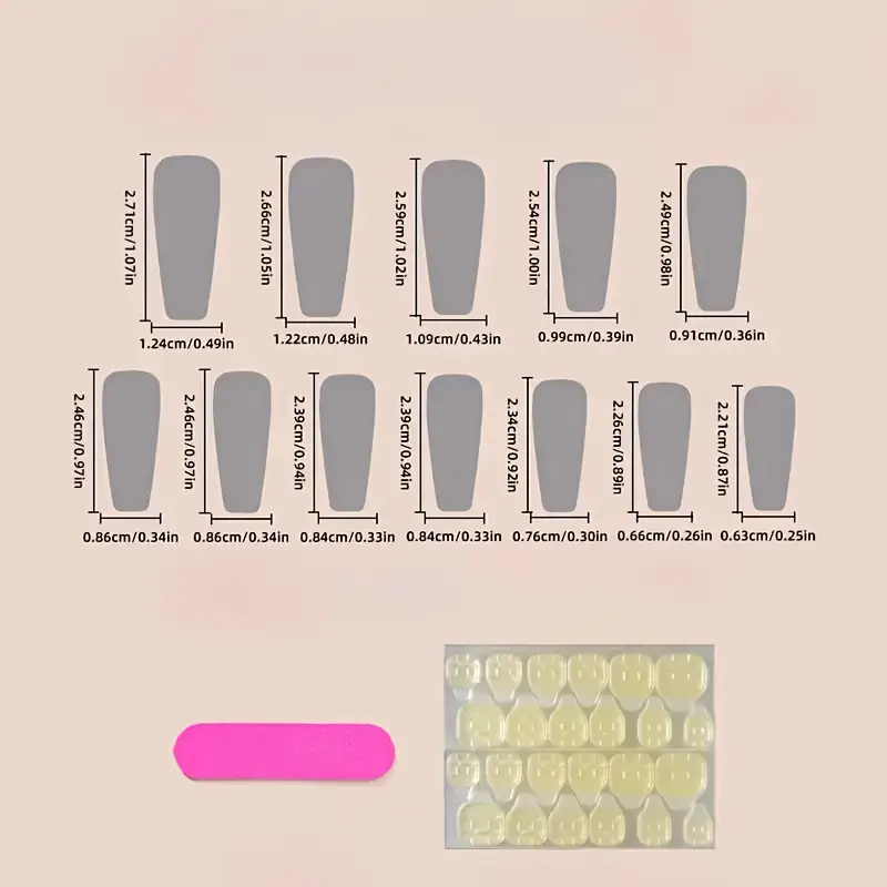 Ногти накладные френч Ноты трапеция средней длины с клеевыми стиками 24 шт. Белый с черным (3000003755) - фото 10 Ногти накладные френч Ноты трапеция средней длины с клеевыми стиками 24 шт. Белый с черным (3000003755) - фото 10