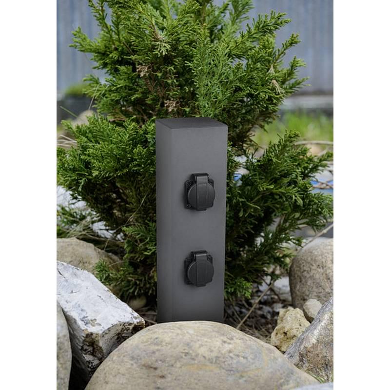 Блок розеток Trio Garden Socket метал IP54 Антрацит (9964-42) - фото 2