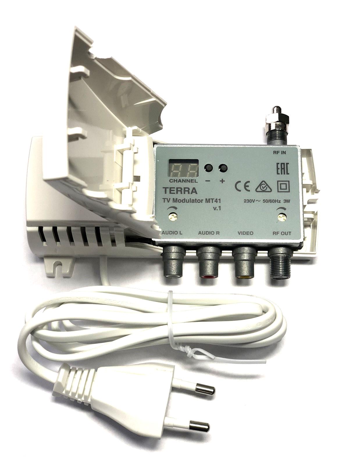 Модулятор телевізійний Terra MT41 аналоговий моно (12860V1)