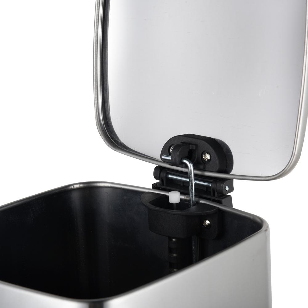 Ведро для мусора Zerix Kubix-TC0106 6 л прямоугольное из нержавеющей стали (ZX5889) - фото 4 Ведро для мусора Zerix Kubix-TC0106 6 л прямоугольное из нержавеющей стали (ZX5889) - фото 4