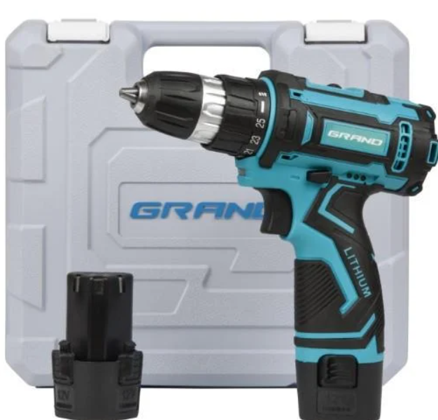 Шуруповерт аккумуляторный Grand ДА-12Li 12 В/2 Ач