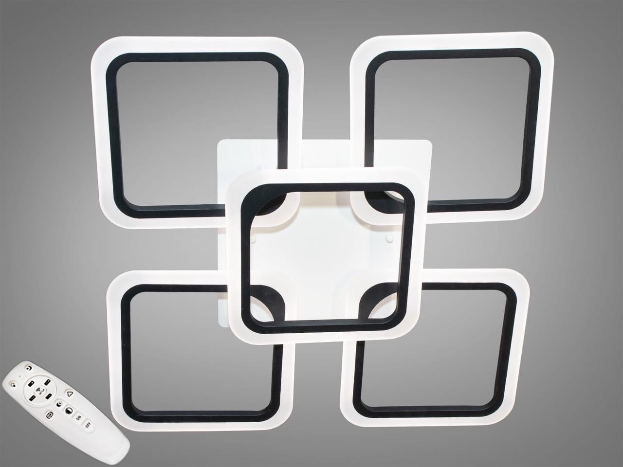 Люстра світлодіодна A8060/4+1BK EcoLed 90W