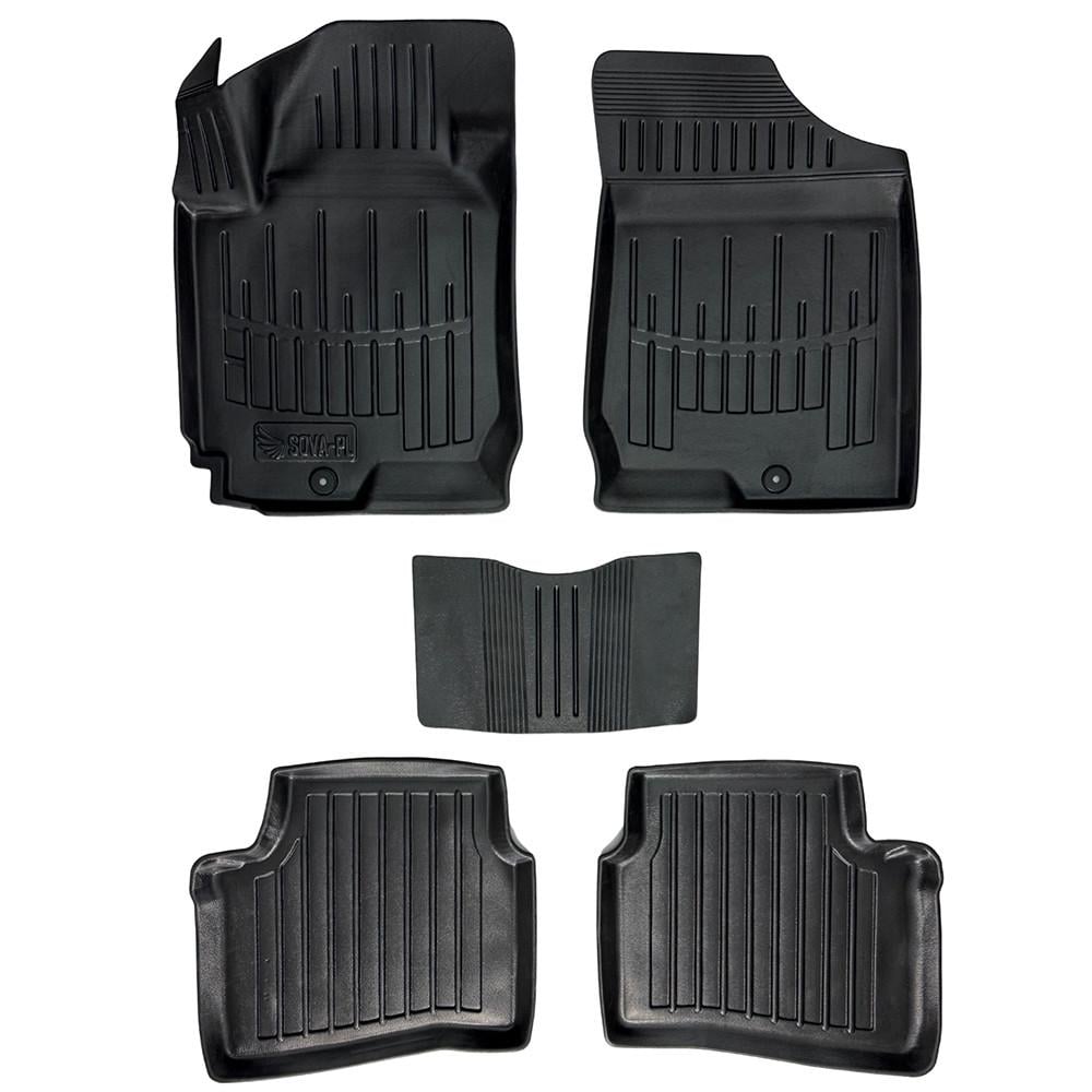 Коврики в салон SOVA-PL для Kia Ceed ED 2006-2012 резиновые 5 шт. Черный (28800690)
