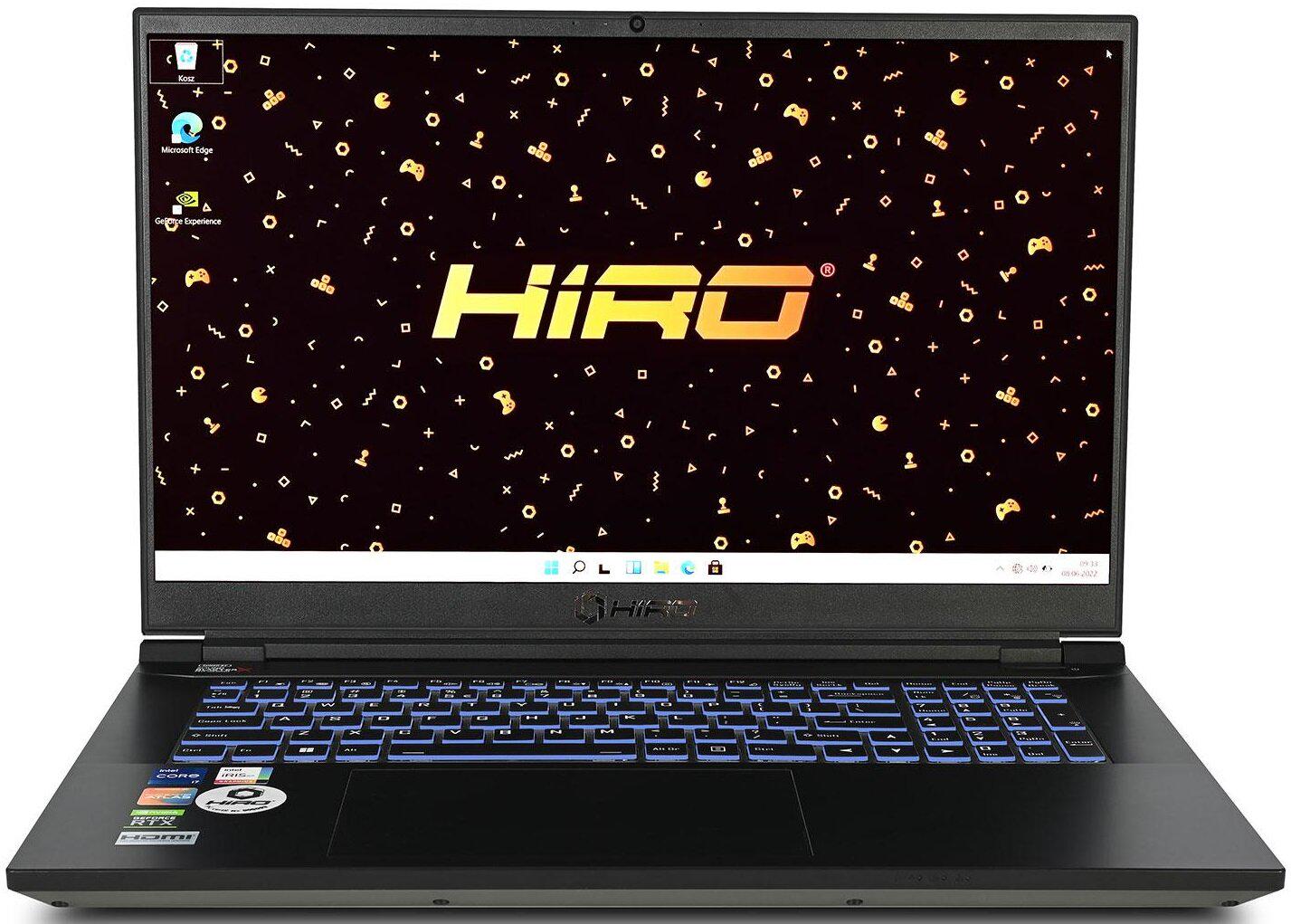 Ноутбук Hiro X770T 17,3" IPS 144Hz i7-12700H 16 Gb RAM 1TB SSD GeForce RTX3070Ti Windows 11 Home (NBC-X770T3070T-H01)
