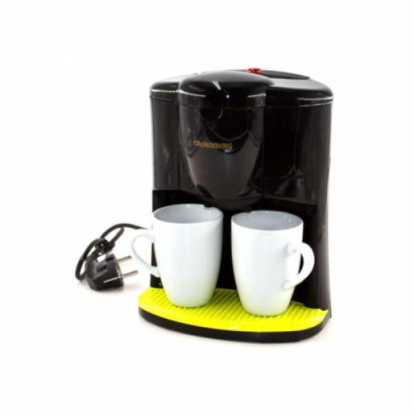 Кавоварка крапельна Crownberg CB-1560 600 Вт з двома чашками 0,3 л Кавоварка крапельна Crownberg CB-1560 600 Вт з двома чашками 0,3 л