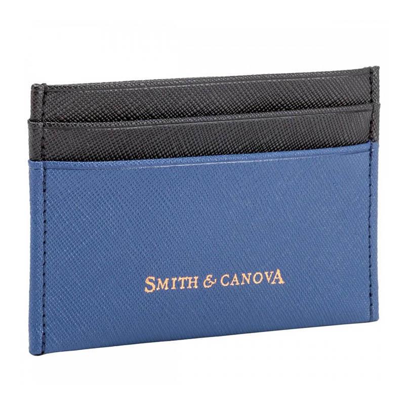 Картхолдер Smith & Canova 26827 Devere Navy/Black (26827 NAVY-BLK) - фото 3