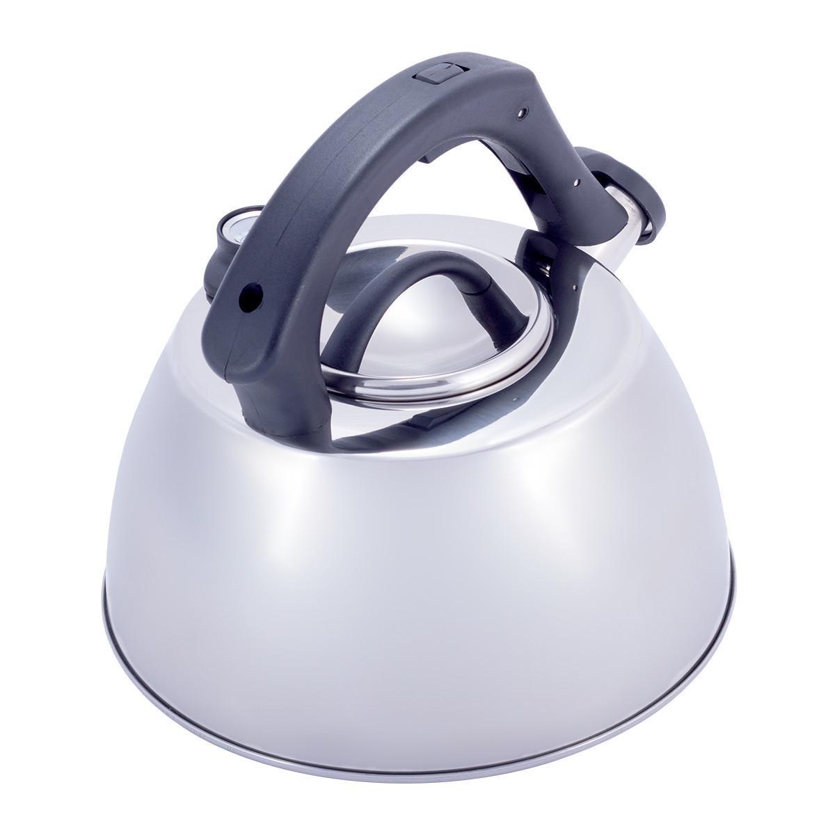 Чайник из нержавеющей стали Kamille Vizo со свистком и термометром 3 л (1077) - фото 4 Чайник из нержавеющей стали Kamille Vizo со свистком и термометром 3 л (1077) - фото 4