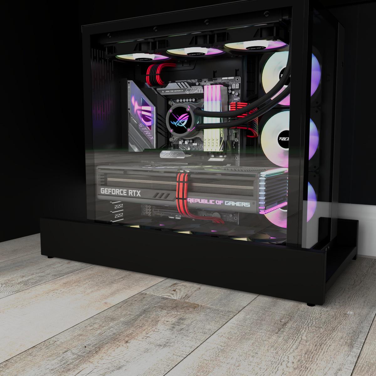 Комп'ютерний стіл Mebellini Комбо NEW 1000х750/900х600 мм Чорний (арт.SKEP1000-160) - фото 4 Комп'ютерний стіл Mebellini Комбо NEW 1000х750/900х600 мм Чорний (арт.SKEP1000-160) - фото 4