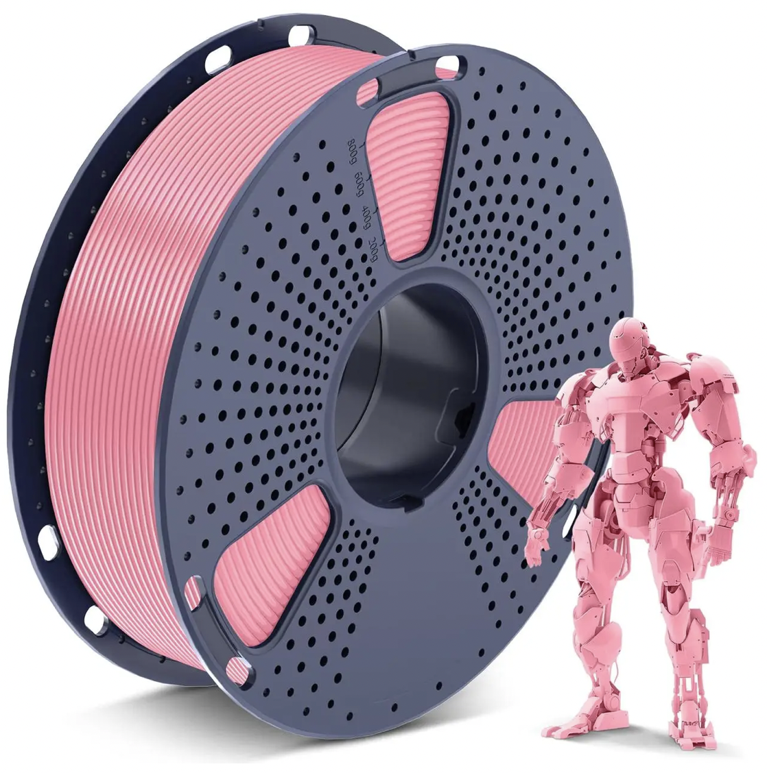 Филамент для 3D-принтеров SUNLU PLA Reusable Spool 1,75 мм 1 кг 330 м 200-240°C Pink (03741013Z)
