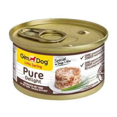 Корм влажный для собак GimDog LD Pure Delight с курицей и говядиной 85 г (1789925322)