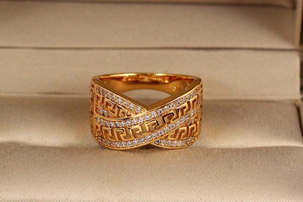 Кольцо Xuping Jewelry Олимпия р. 17 Золотистый (38139739)