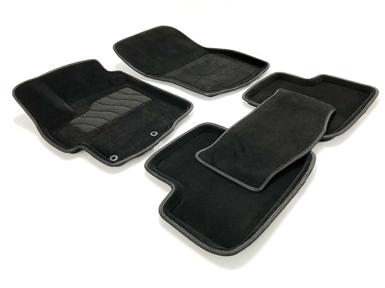 Коврики в салон ворсовые 3D Seintex Mitsubishi ASX 2010- 5 шт. Черный 82165