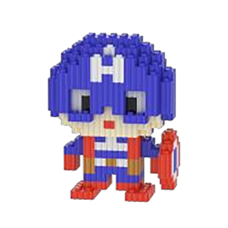 Конструктор фигурка Magic Blocks пиксели Капитан Америка 274 деталей (MW-04)