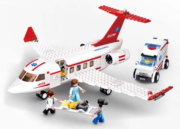 Конструктор Sluban M38-B0370 Літак швидкої допомоги 335 деталей 4 фігурки - фото 2 Конструктор Sluban M38-B0370 Літак швидкої допомоги 335 деталей 4 фігурки - фото 2