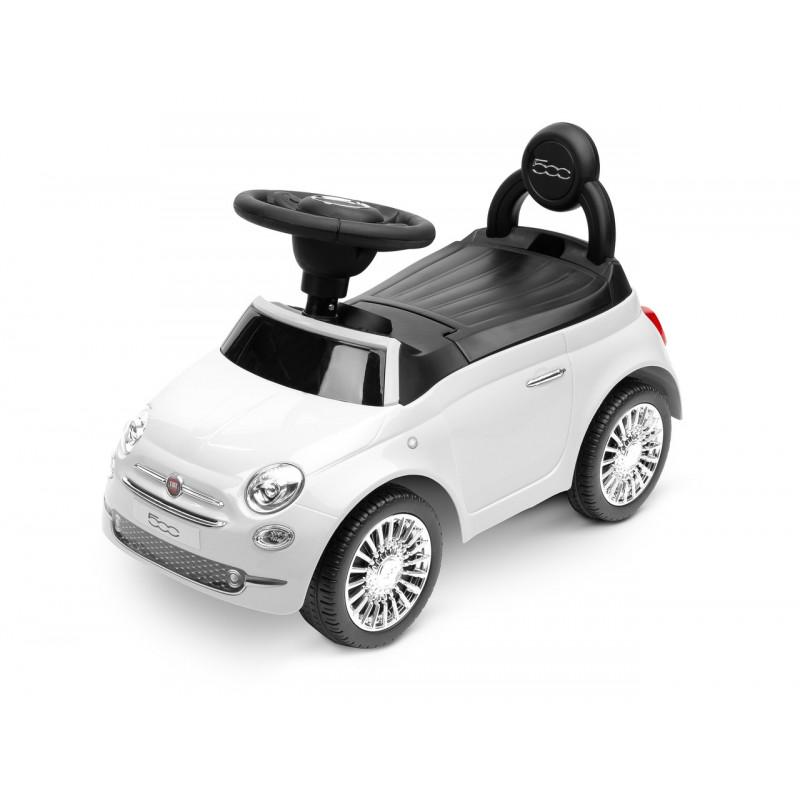 Машинка для катання Caretero Fiat 500 зі звуковими ефектами Білий (388618)