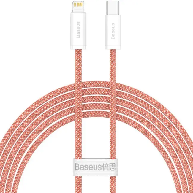 Кабель BASEUS Dynamic Series Fast Charging Cable Type-C to Lightning CALD000107 20W 2 м Orange - фото 1