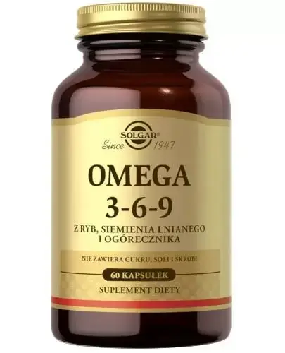 Витамины Омега 3-6-9 из семян рыбы и огуречника Solgar Omega 3-6-9 из рыбы linseed and borage 60 капсул