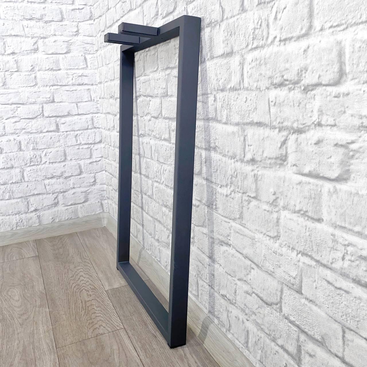 Опора металлическая для стола Krei Симпл 735х500 мм пр 40х20 мм Черный (ОП1144.50) Опора металлическая для стола Krei Симпл 735х500 мм пр 40х20 мм Черный (ОП1144.50)