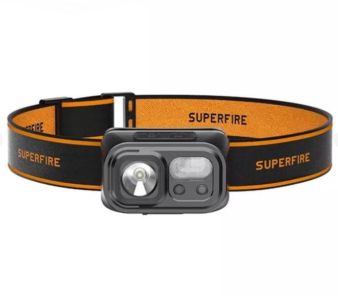 Фонарик налобный Superfire HL23 Mini 1600 mAh IP44 9 режимов свечения (AWN-00308)