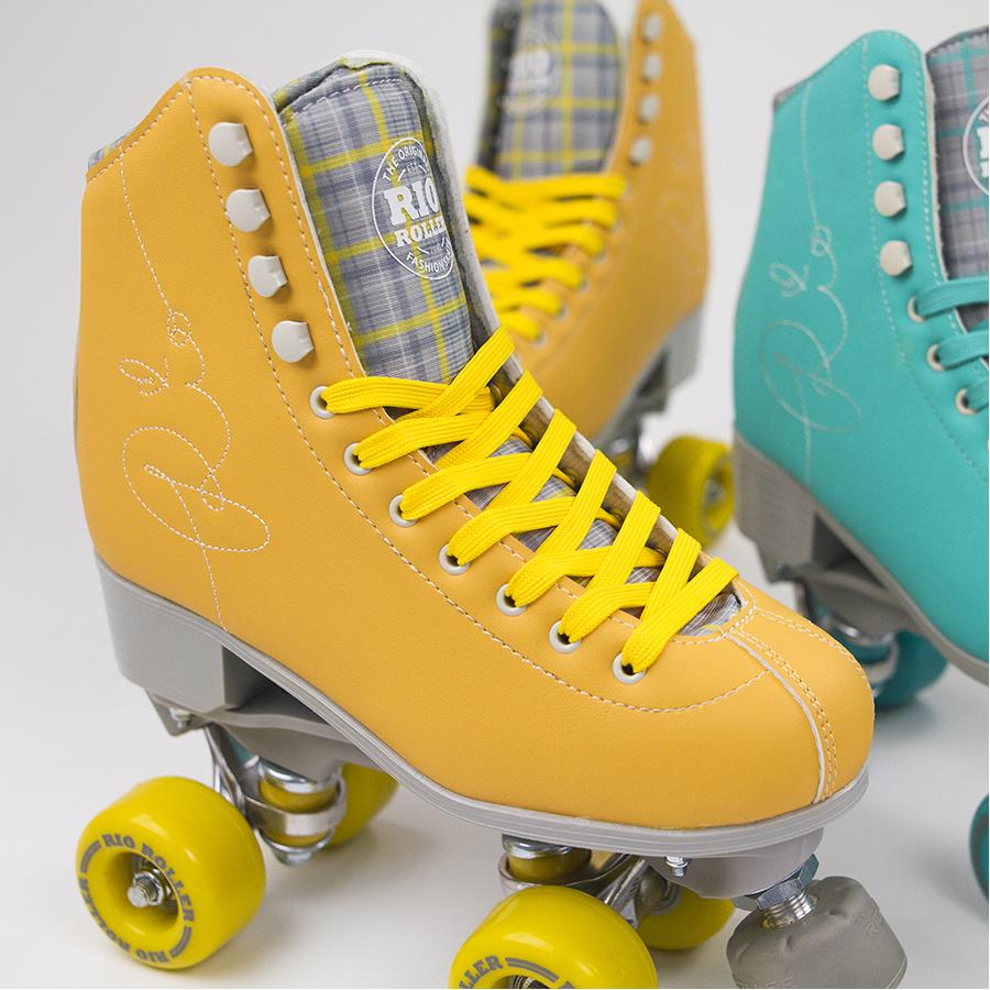 Ролики квады Rio Roller Signature 35,5 Yellow - фото 2