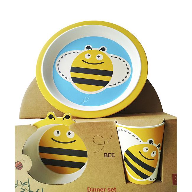 Набор детский обеденный Fissman Пчелка 3 пр. из бамбукового волокна (9494)