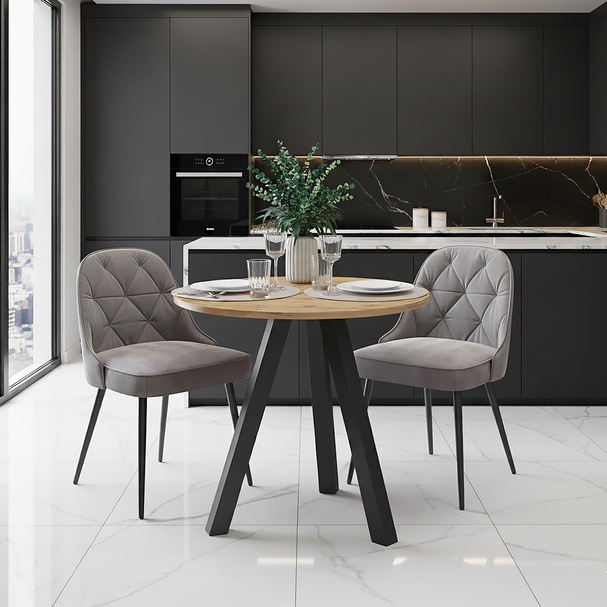 Комплект ножек для стола из металла Minimal 730 мм 3 шт. Черный (1017) - фото 2 Комплект ножек для стола из металла Minimal 730 мм 3 шт. Черный (1017) - фото 2