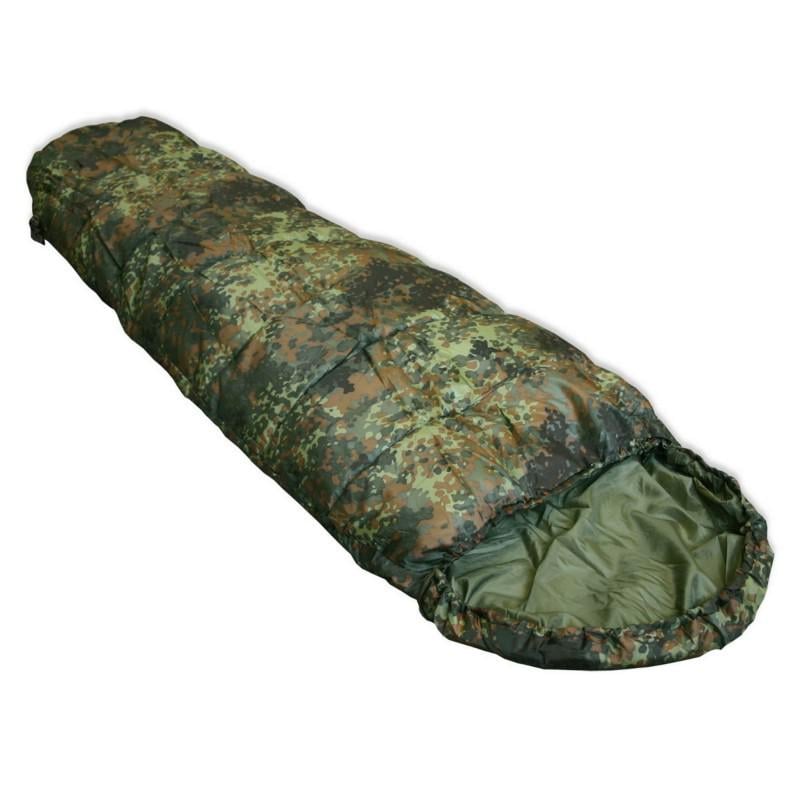 Спальный мешок Mil-Tec Commando Flecktarn 225x80 см Немецкий камуфляж (14102021)