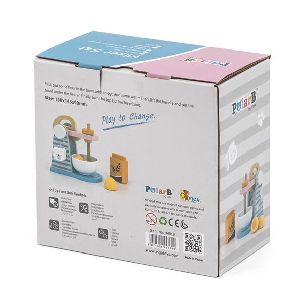 Іграшковий міксер Viga Toys PolarB з дерева (44019) - фото 5 Іграшковий міксер Viga Toys PolarB з дерева (44019) - фото 5