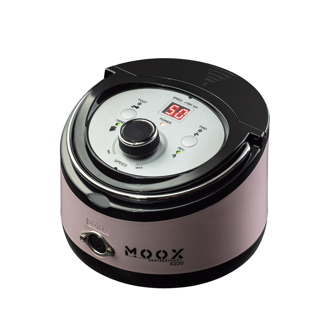 Фрезер профессиональный Мокс X220 на 70 Вт 50000 об/мин для маникюра и педикюра Pink