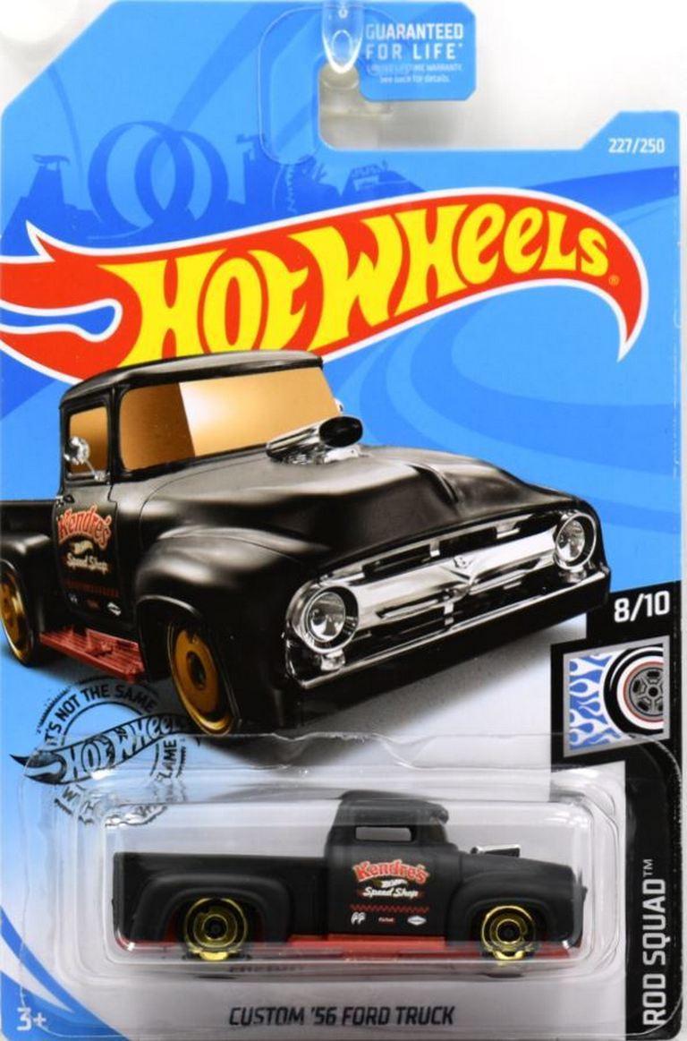 Игрушечная машинка Hot Wheels Custom 56 Ford Truck 2019 Rod Squad №227 (FYC17)