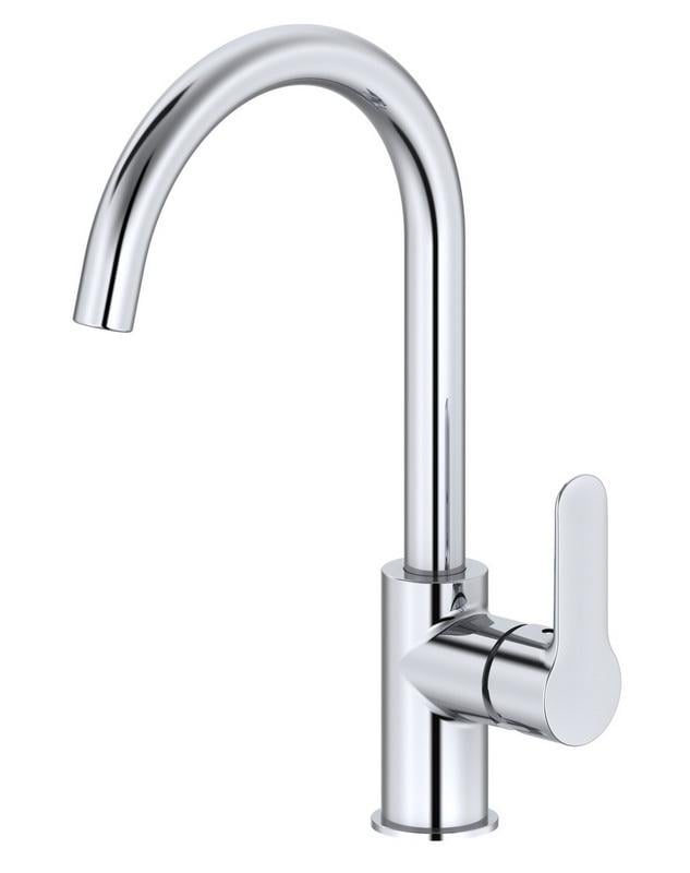 Смеситель для кухни Zegor Professional Vigra-04 Premium Pro Lux однорычажный поворотный катридж Sedal Spain Хром