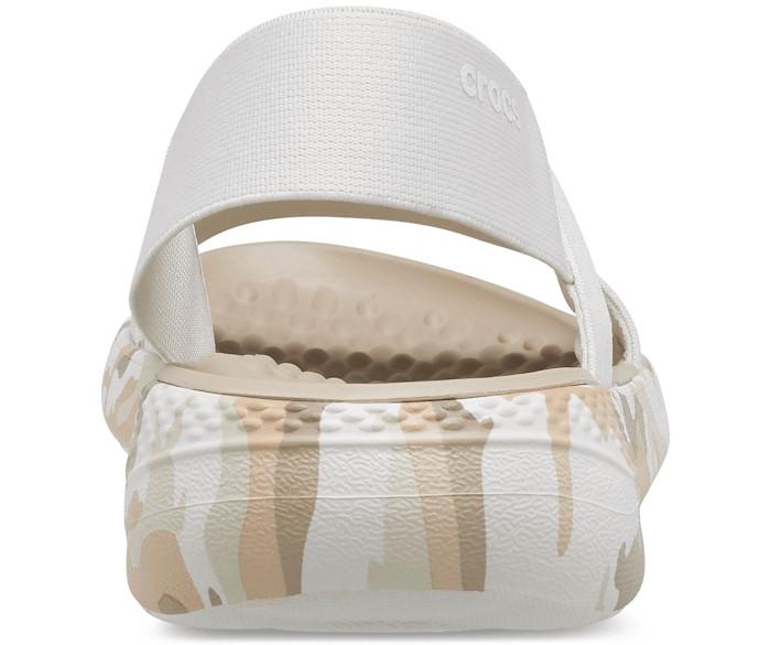 Сандалии Crocs LiteRide Printed Camo Stretch р. W7/EUR 37-38 Almost White (9667322) - фото 6