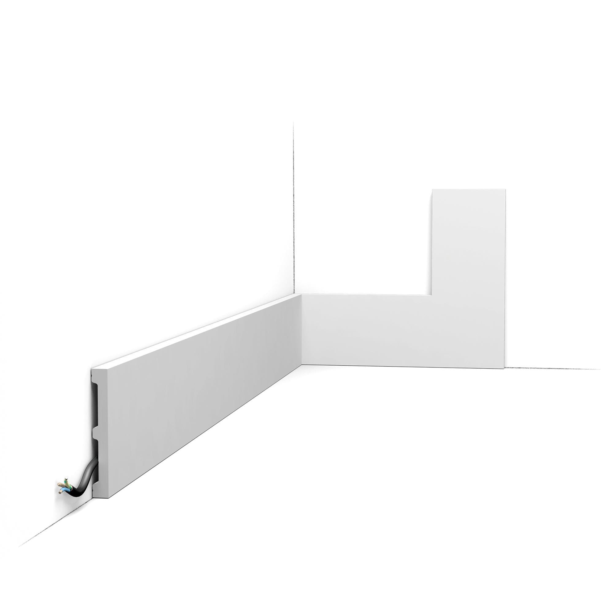 Плинтус напольный гладкий Orac Decor DX163-2600 2600х102х13 мм (285235)