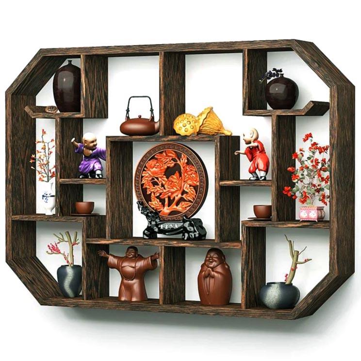 Полка для кружек из дерева Шигари Капучино (СДК-011209)