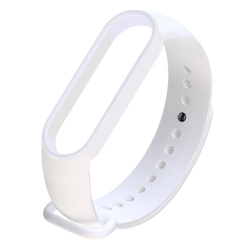 Ремешок силиконовый для Xiaomi Mi Band 7 White