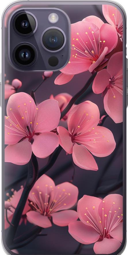Чехол на iPhone 14 Pro Max Пурпурная сакура (6075u-2667-42517)