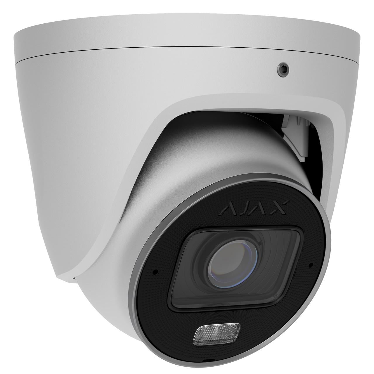 Камера відеоспостереження дротова IP Ajax TurretCam HLVF 8 Mp White (3100206165) Камера відеоспостереження дротова IP Ajax TurretCam HLVF 8 Mp White (3100206165)