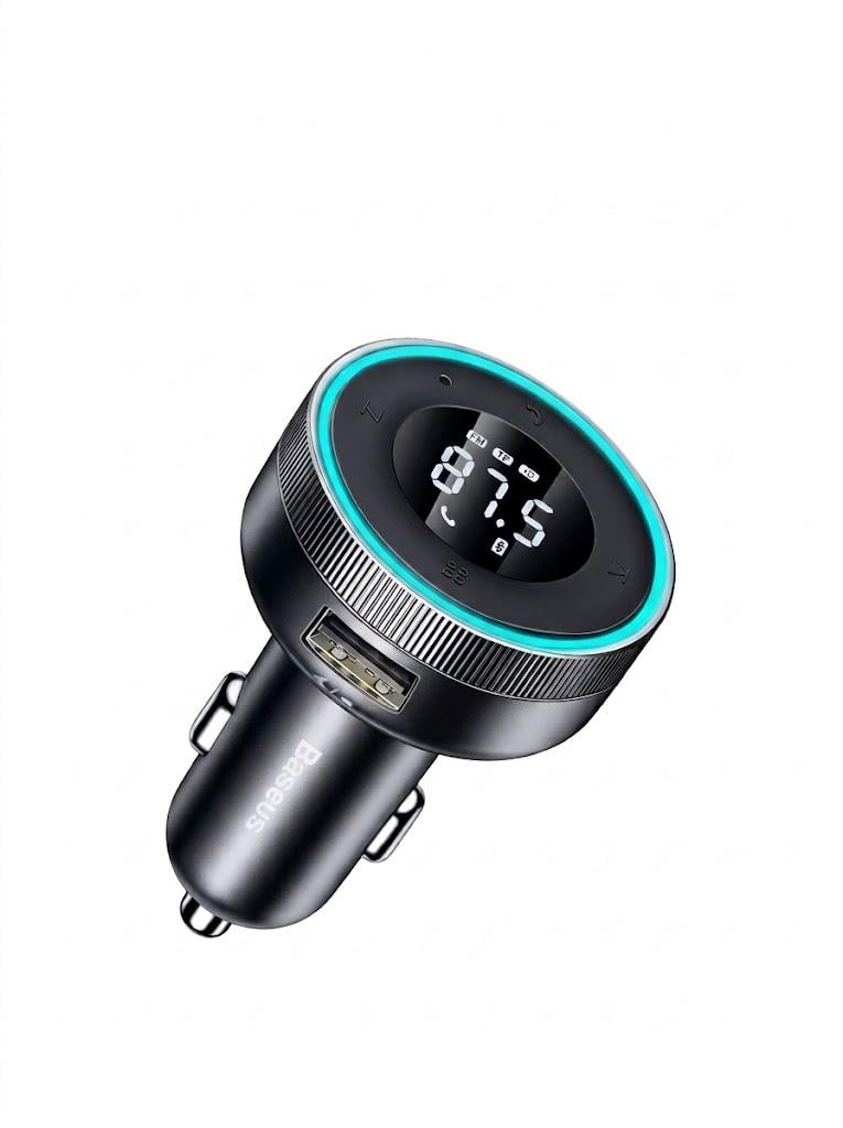 FM-трансмиттер Baseus Enjoy Car Wireless MP3 Charger Black CCLH-01 с зарядным устройством (2492701262)