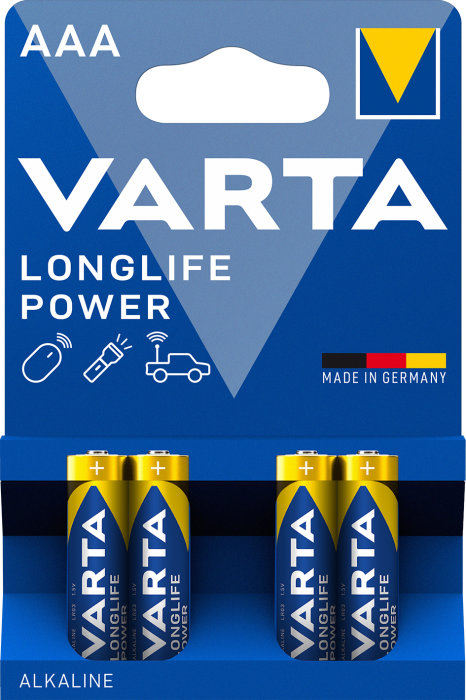 Батарейка Varta Longlife Power AAA/LR03 Alkaline 4 шт. (1494472999)